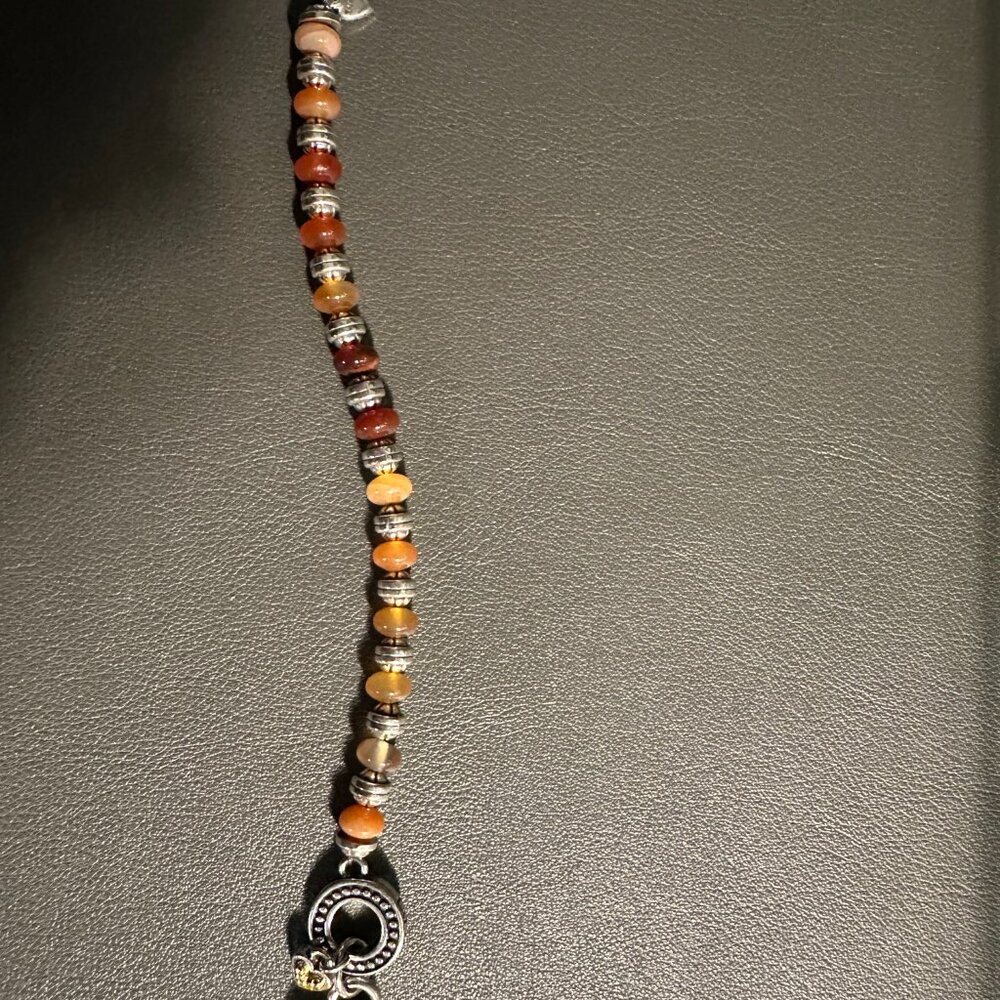 Bundle of Two Bracelets - Brighton Agate Beaded and Silver Baltic Amber - Picture 7 of 9